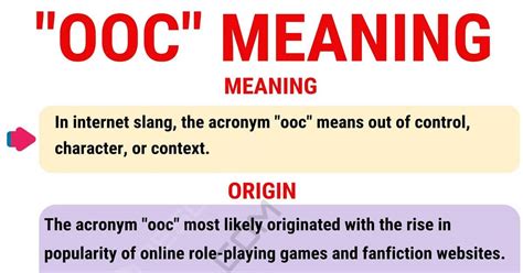 ooc iga|OOC Meaning: Decoding the Popular Acronym Used Online.